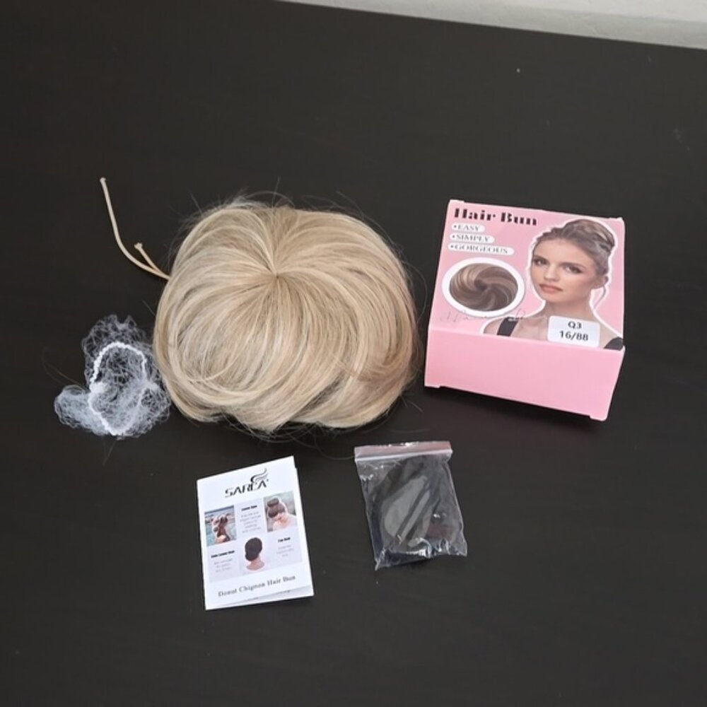 Hair Bun Easy Simply Gorgeous Donut Chigon Hair Bun Blonde